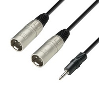 0,5 m Adam Hall 3-Star Mikrofonkabel VIOLETT LILA 3 pol XLR DMX Kabel Patchkabel 