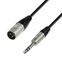 1 m Mikrofonkabel symmetrisch Adam Hall 3-Star GELB XLR 3 pol DMX Mikrofon Kabel 