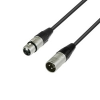 10 St 1 m 3-pol Mikrofon-Kabel BLAU 3-polig XLR DMX-Kabel Mikro-Kabel Adam Hall 