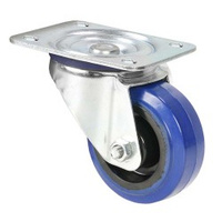 ADAM HALL 372151 Lenkrolle 100 mm Blue Wheel Rolle ungebremstNeu