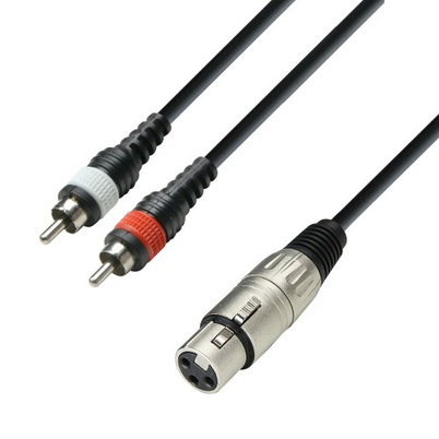 Dual-Buchse XLR Zu Stecker RCA-Kabel 2 XLR Zu 2 Cinch-Stecker Audio-Kabel 1M 