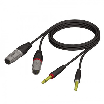 Câble audio micro jack mono 6.3mm M/M 5m
