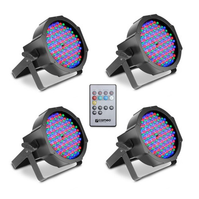 FLAT PAR RGB 10 IR SET