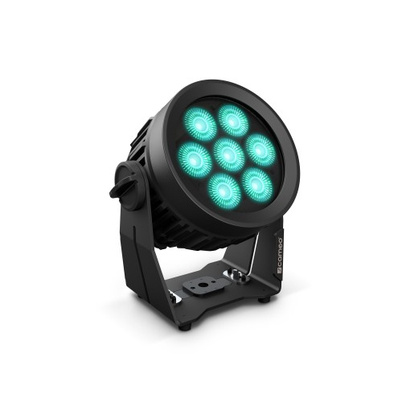 Flacher 2-in-1 PAR-Scheinwerfer mit RGBWA+UV LEDs und RGB-Ring Cameo FLAT STAR 