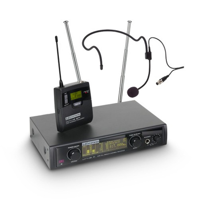 Système de microphone sans fil UHF avec microphones serre tête et