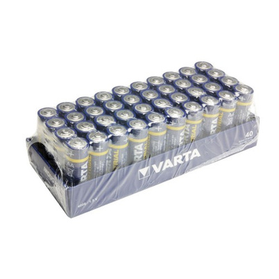 40 AA LR06 batteries by Varta Industrial